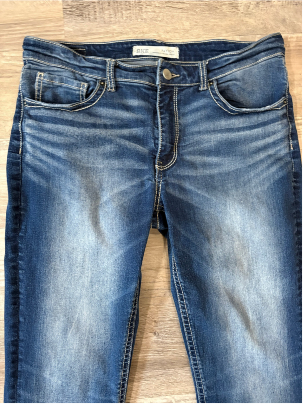BKE Payton Bootcut Jeans Women's 31x31.5 Universal Fit Mid Rise Blue Stretch - Picture 2 of 9